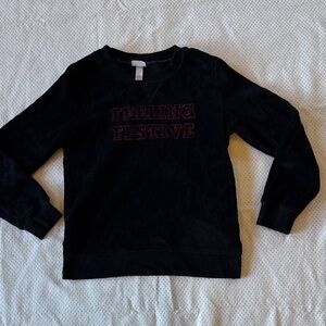 Wondershop Black Sweatshirt - Feeling Festive